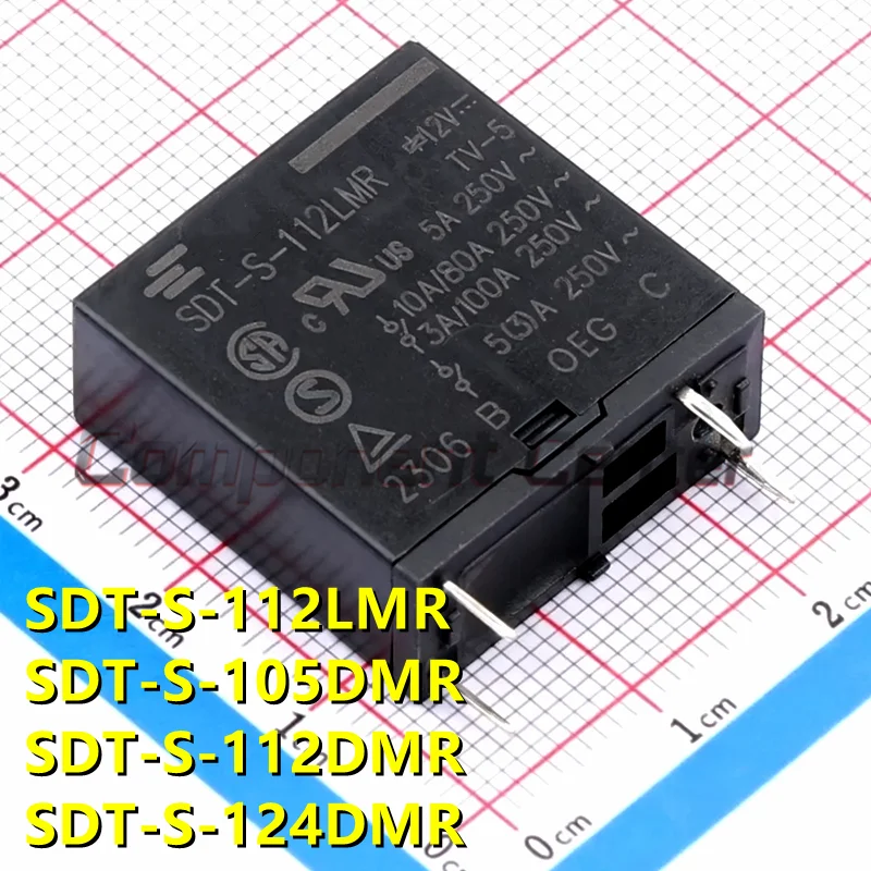 SDT-S-112LMR SDT-S-105DMR SDT-S-112DMR SDT-S-124DMR (5pieces) 10A General Purpose Relays Miniature PCB Relays ,Original In Stock