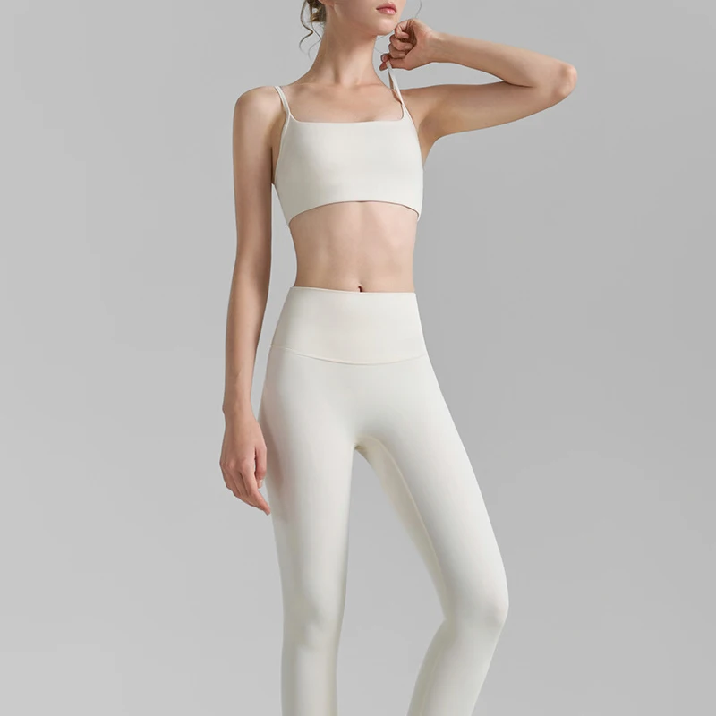 

Gym Suit 2PCS Fixed Bra Yoga Bras Women Quick-Drying Gym Set Sports Bras Running Workout Yoga Pants Sports Suit Yoga Suit