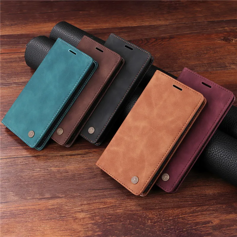 Wallet Flip Case on For Samsung Galaxy A15 4G A05 A05s A25 A35 A55 5G Cover Cases Suction Cup Leather Stand Phone Protective Bag
