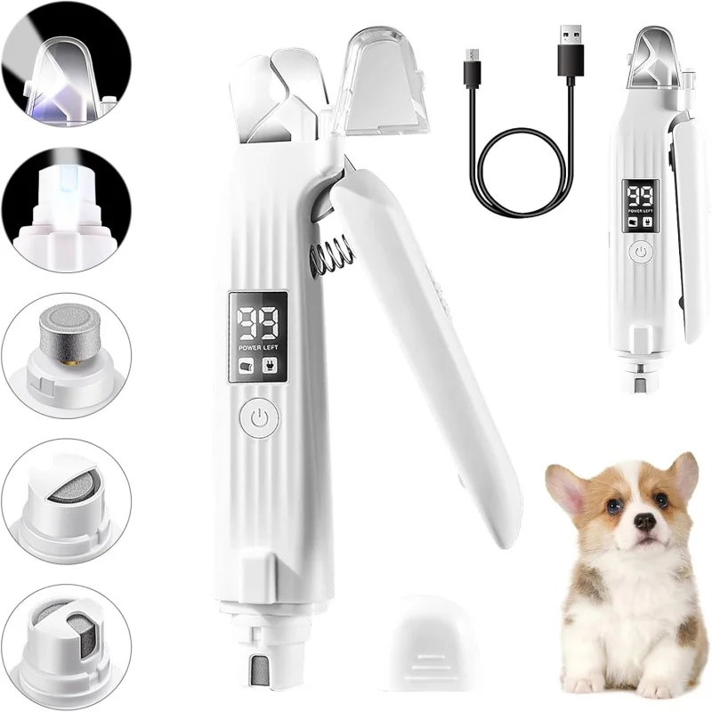 Electric Dog Nail Clipper Cat Cat Nail Clipper Special Set Pet Nail Polisher Nail Clipping