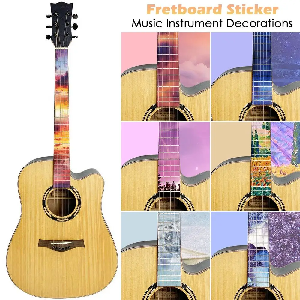 New Electric Guitar Parts Beautiful Fretboard Sticker Cross Inlay Decals Ultra Thin Stickers Guitarra Accessories