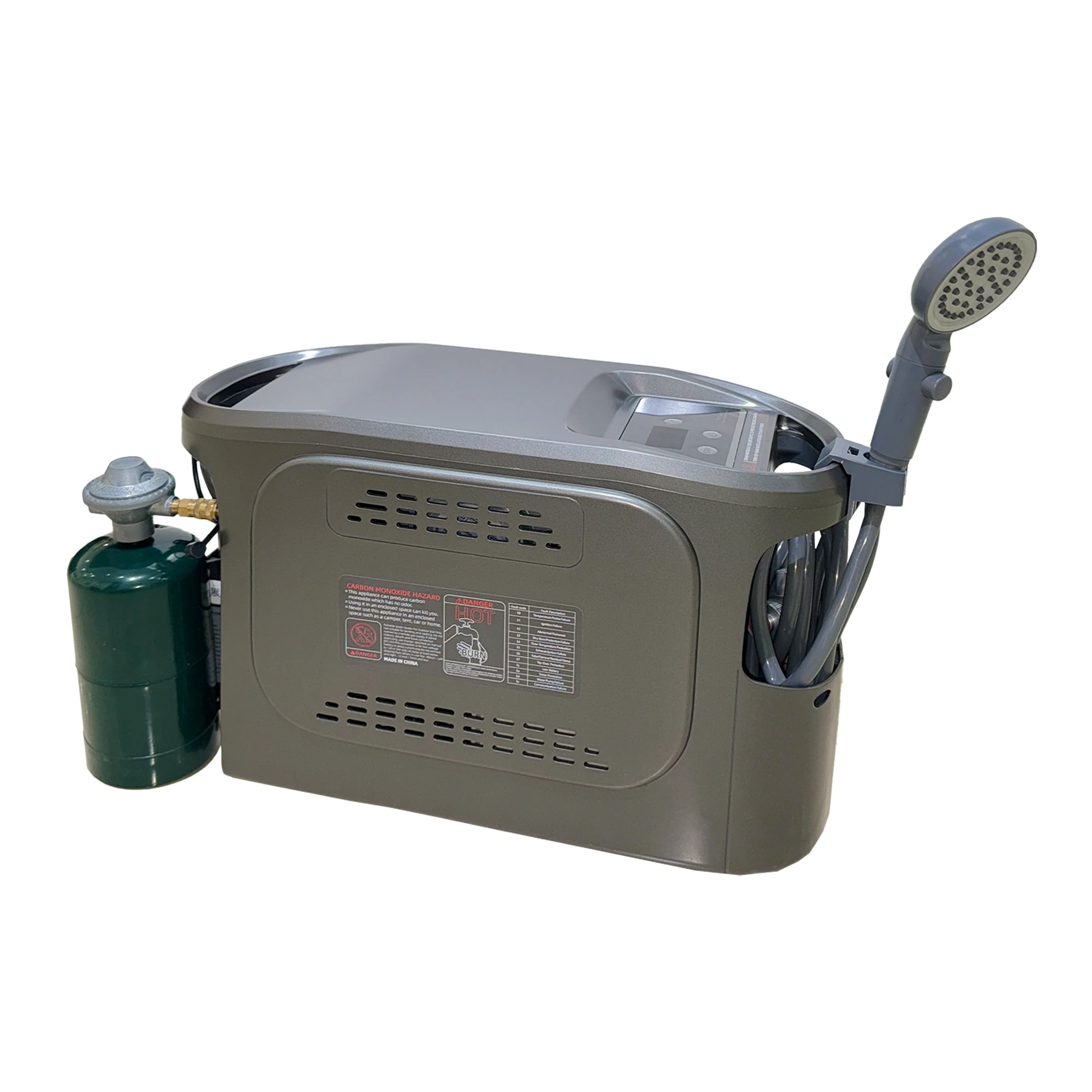 

ATVPortable Dual Fuel Propane & Electric Heater Eco-Friendly & Leak Proof For Camping Pool & Hiking-Made Of Durable Nylon