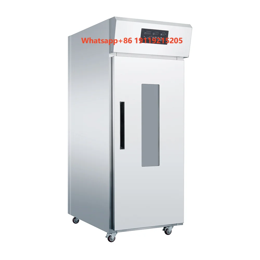 Factory Direct 36 Trays Bakery Dough Fermentation Refrigerator Single Glass Door Proofer Cabinet Digital Control Auto Defrost