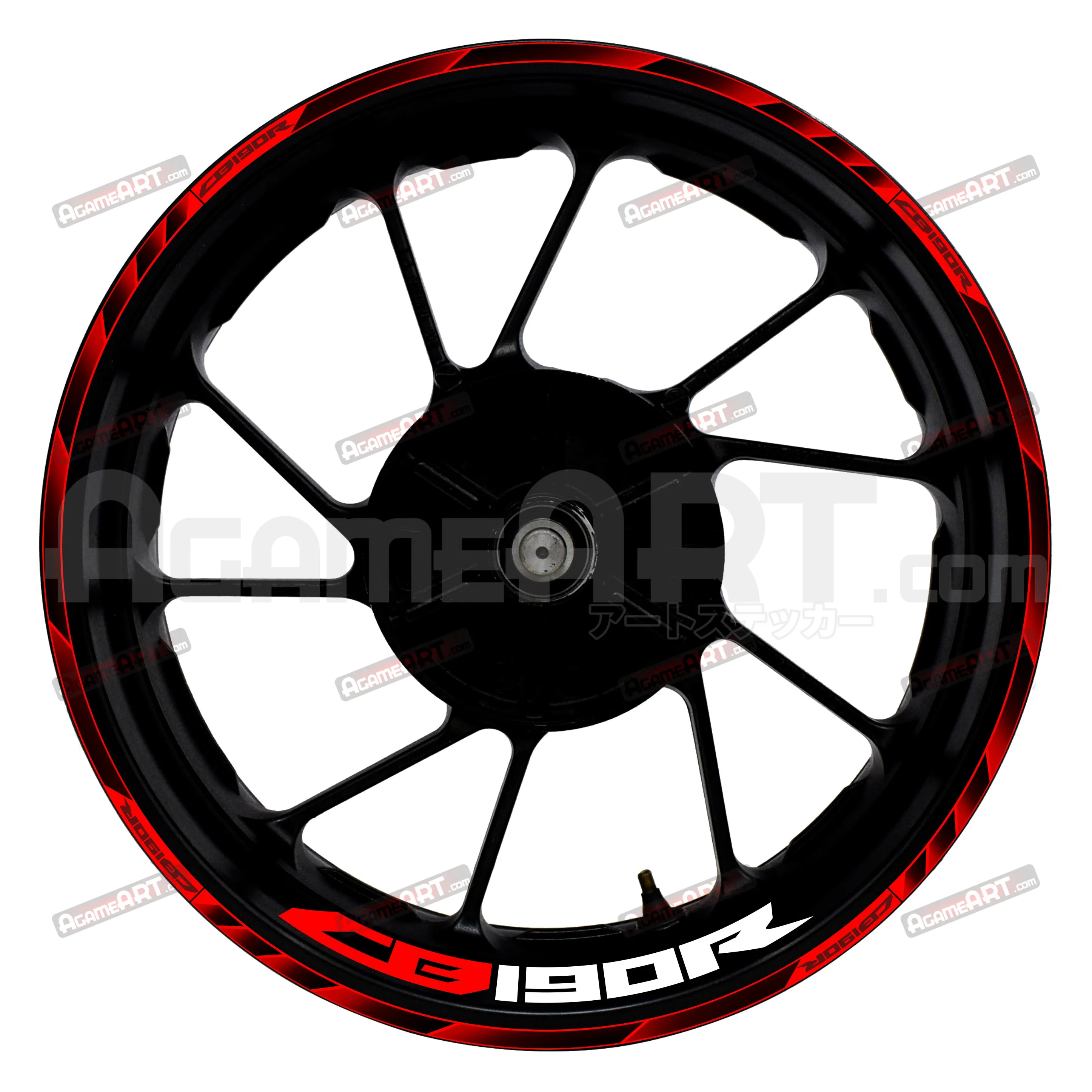 Motocycle Wheel Stickers for HONDA CB190R 17-inch Front and Rear Waterproof Reflective Stickers Wheel Rim Decorative Stickers