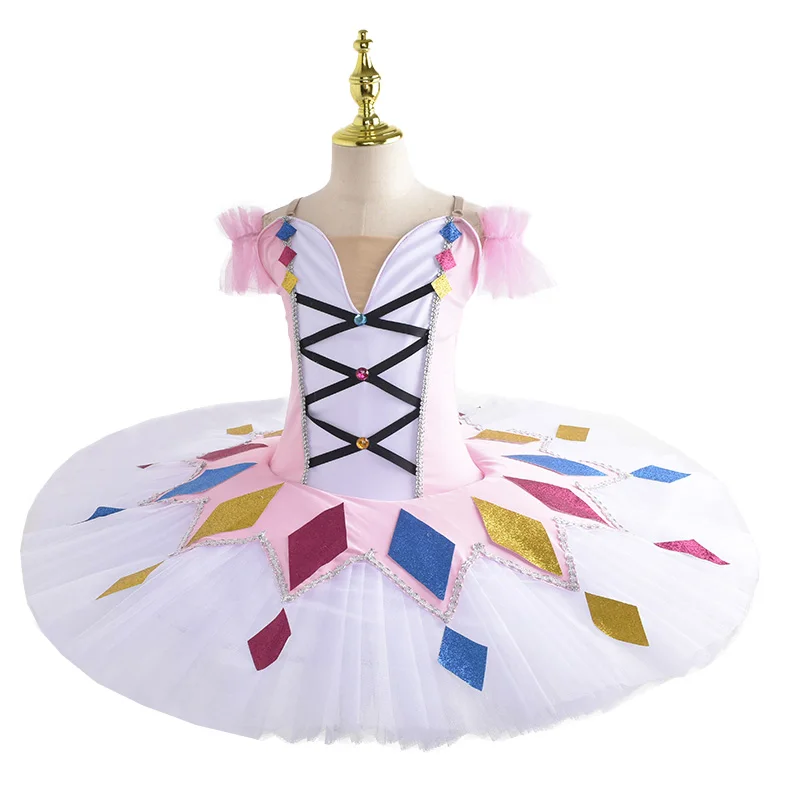 

Flower Girls Ballet Tutu Skirt Dance Performance Clothing Professional Tutu Ballerina Ballet Leotard Dance Costume For Kids