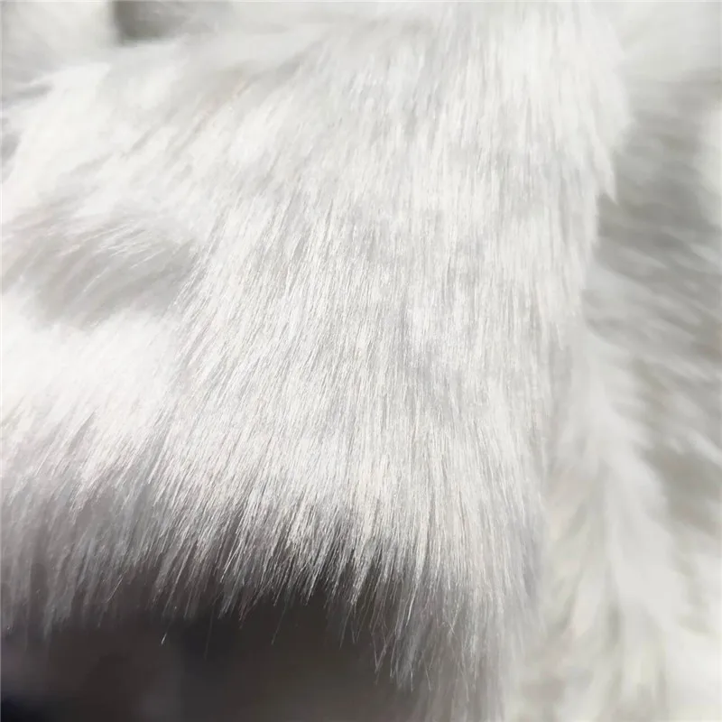 2.5CM White and Black Imitation Fur Fabric Material for Toy Sofa Pillow Decoration DIY Cosplay Fake Fur Fabric