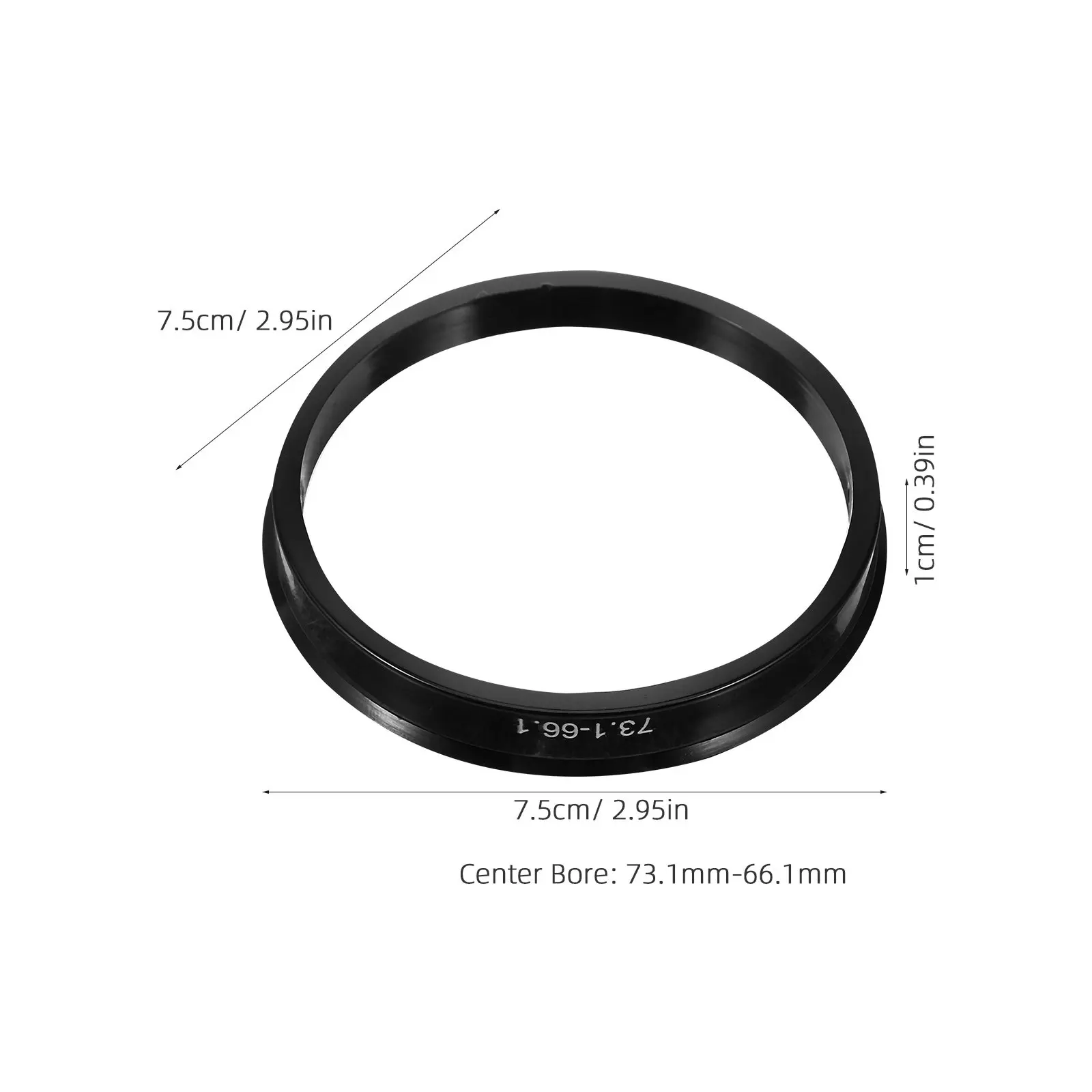 4pcs Hub Centric Rings 73.1mm to 66.1mm Metal Wheel Centering Adapters Eliminate Vibration