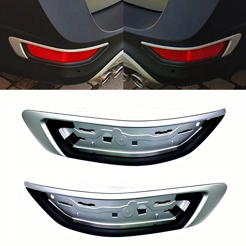 FOR Volvo XC70 2008–2016 Rear Bumper Reflector Bezel，Left & Right Rear Bumper Light Base OE 30744513 30744514 31353578 31353579