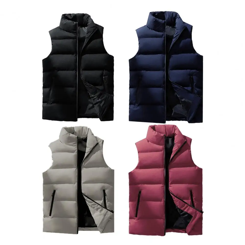 

2025 Winter New Arrival Men Women's Lightweight Warm Down Jacket with Sleeveless and Zippered Sports Coat