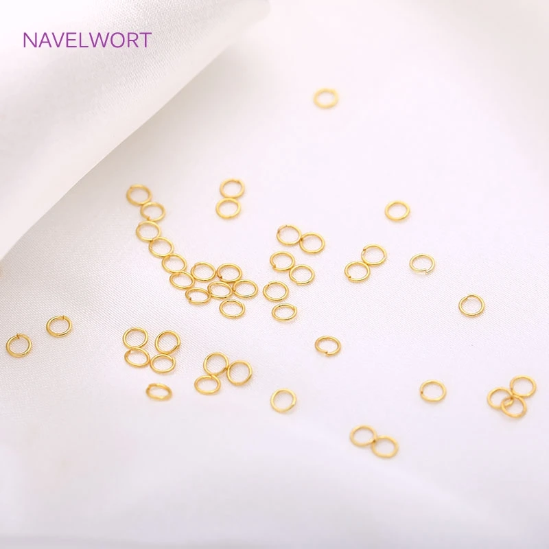 Wholesale 200pcs/Lot 3mm Stainless Steel 18K Gold Plating Thin Split Ring,Small Open Jump Ring,For DIY Jewellery Making Findings