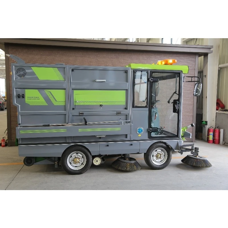 Automatic Ride on Cleaning Sweeper Fast Sweeping Speed Stable Running Indoor Outdoor Ground Clearing Device