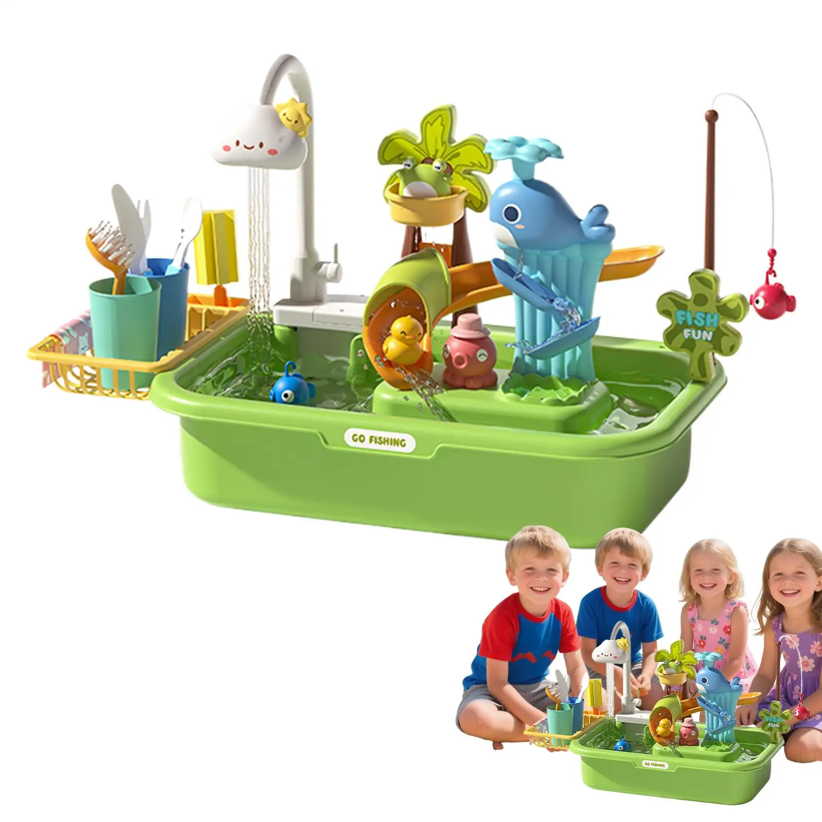 

Children's Outdoor Beach Toy Tabletop Water Play Pool Sand PlatformIndoor And Outdoor Multi-Functional Beach Toy for Kids