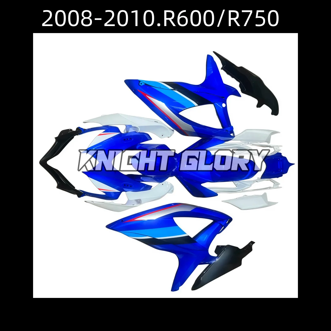 2008-2010.R600/R750 Motorcycle Full Fairing Kit ABS Plastic Bodywork Cowling Cover Set Body Frame Parts Store Promotion