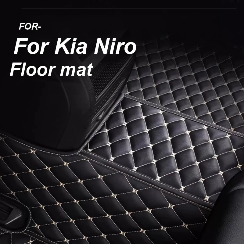 

Роскошные автомобильные коврики на заказ для Kia Niro 2016-2020 года, экологически чистая кожа