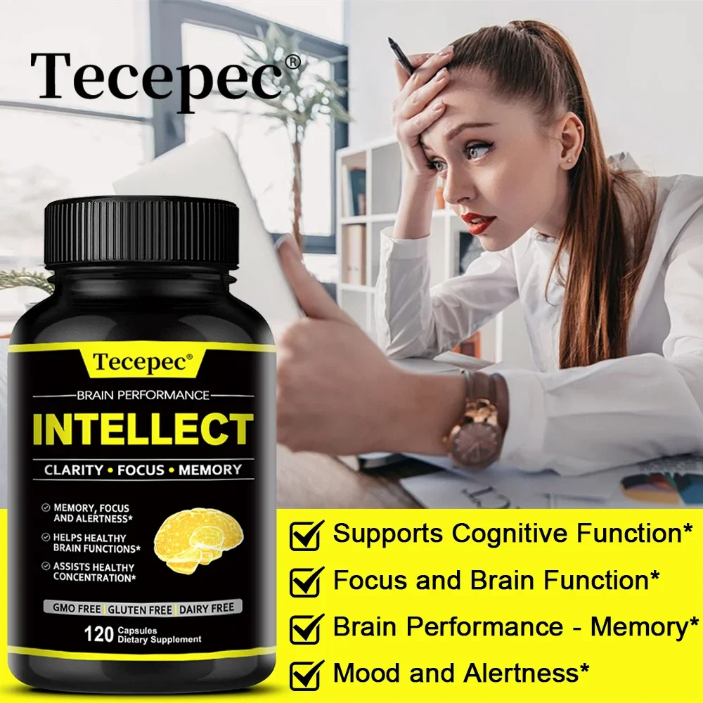 Nootropics - Supports Healthy Brain Function, Improves Memory and Concentration, Helps Combat Mental Dullness and Brain Fog