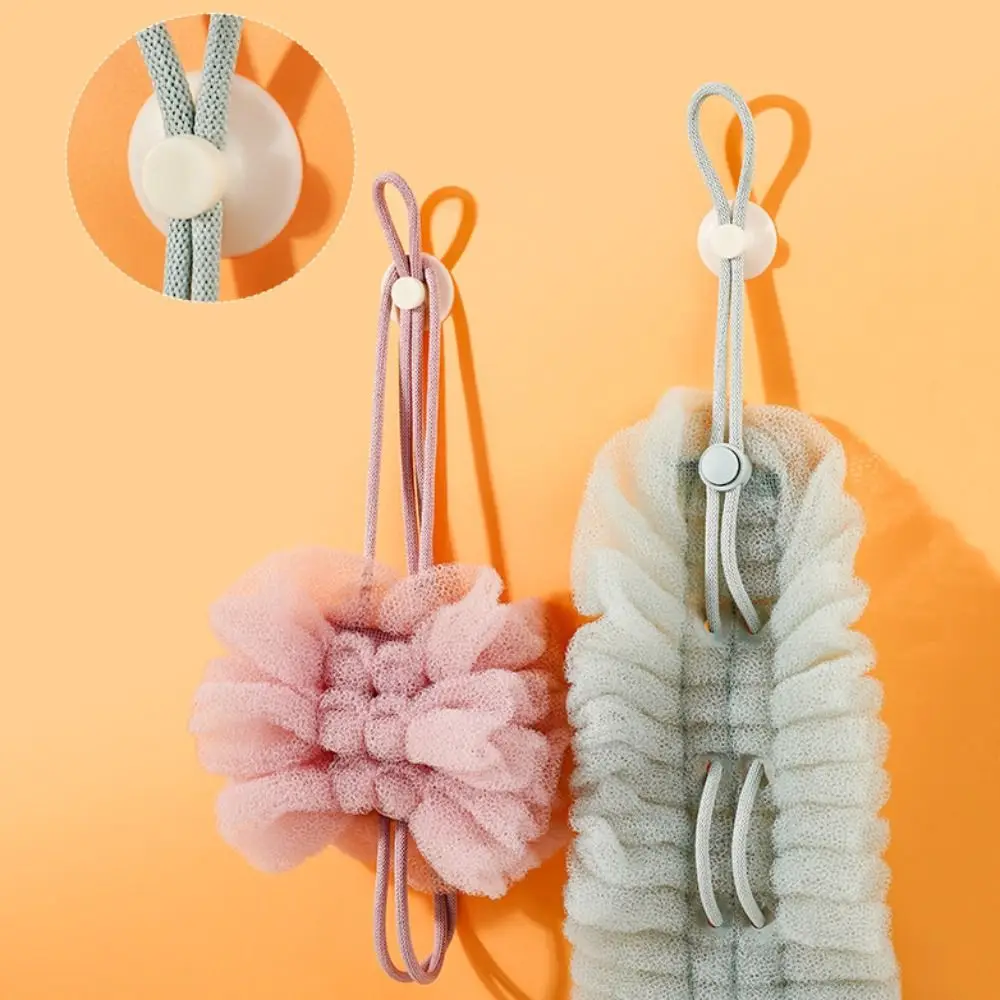 

2in1 Stretchable Shower Balls Reusable Rich Bubble Bubble Bath Balls Elastic with Suction Cup Dead Skin Remover Shower