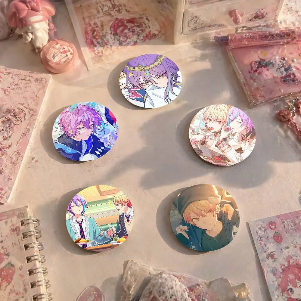 Tenma Tsukasa Kamishiro Rui Cartoon Round Brooches On Backpack Jacket Acrylic Button Pins Collection Gifts