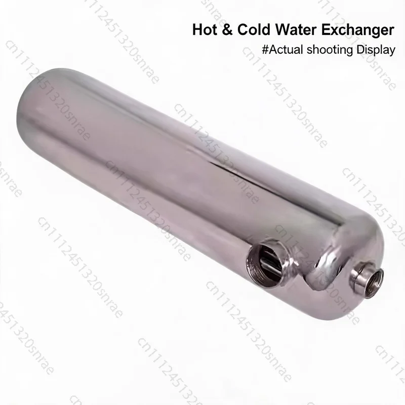 T Heat Exchanger Swimming Pool Tube Heat Exchanger for Swimming Pool Spa Cold and Hot Water Heat Exchanger Stainless Steel Three