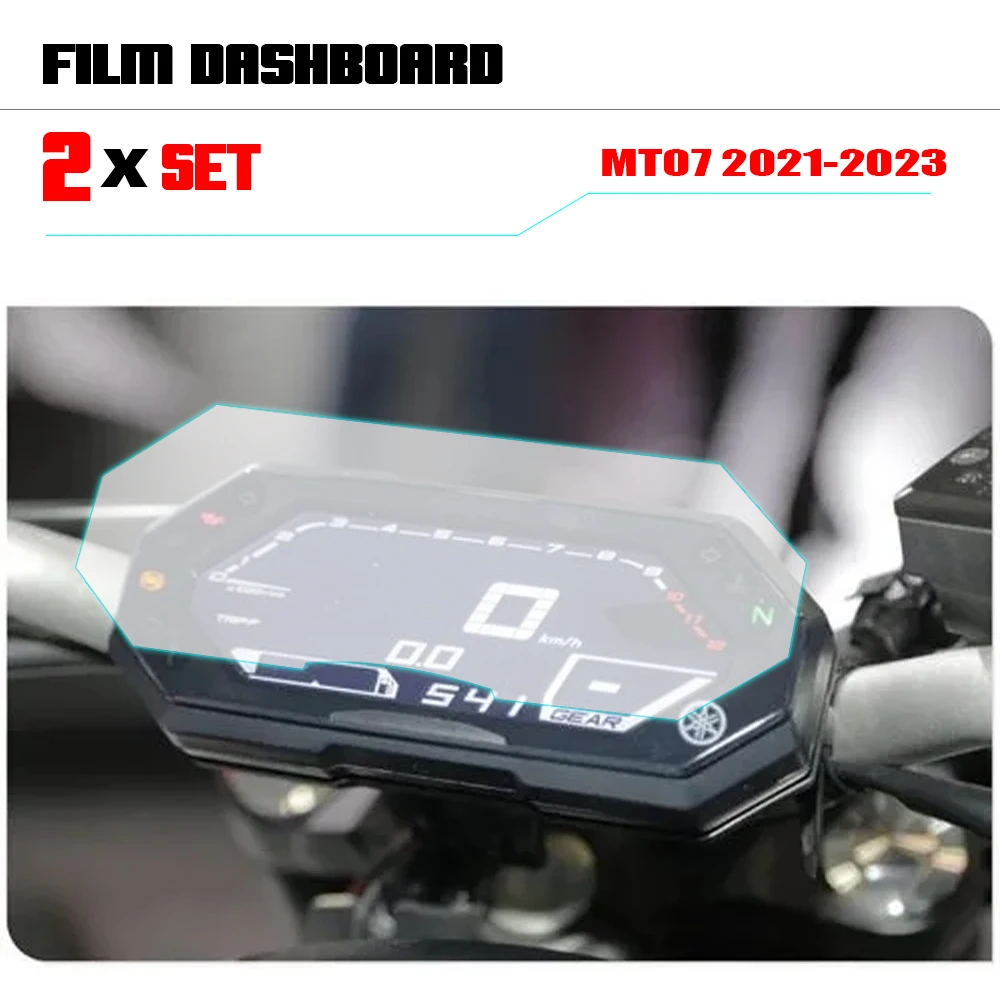 For YAMAHA MT-07 FZ-07 MT07 MT 07 2021 2022 Motorcycle Accessories Cluster Scratch Protection Film Dashboard Screen Protector