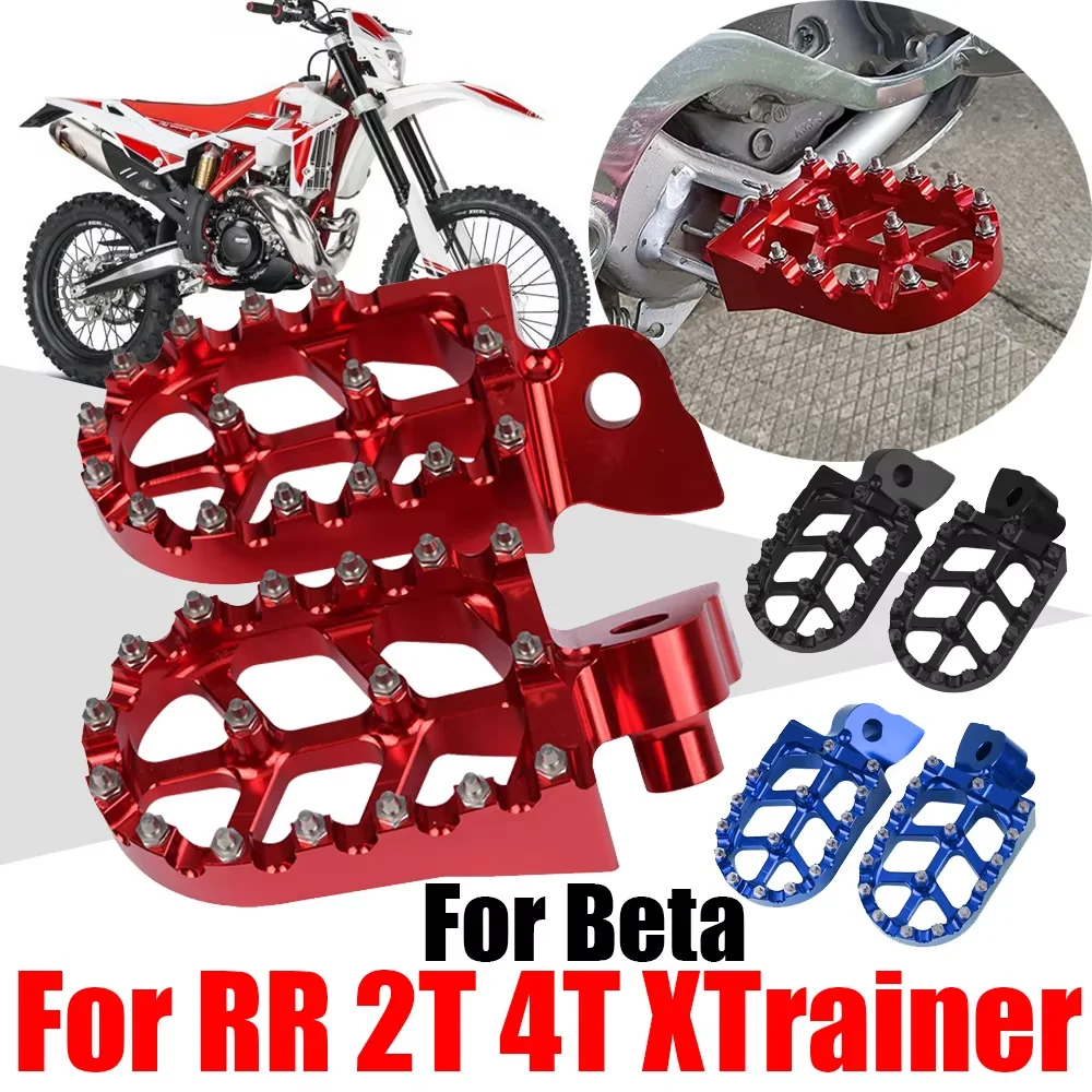 Für Beta RR 125 250 300 350 390 400 430 480 520 525 2T 4T X Trainer 250 300 Motard Zubehör Fußrasten Fußstützen Fußpedale – Detail 1