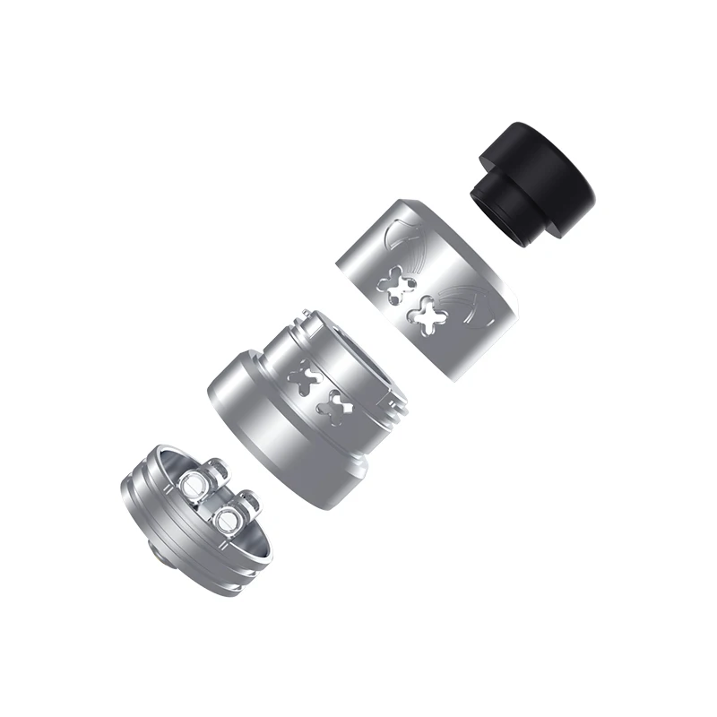 Hellvape Dead Rabbit Max RDA 7ml Dual Coil Terbaru Diameter 28mm 810 Drip Tip 0.2Ω Ni80 Clapton Coil E-cig Atomizer