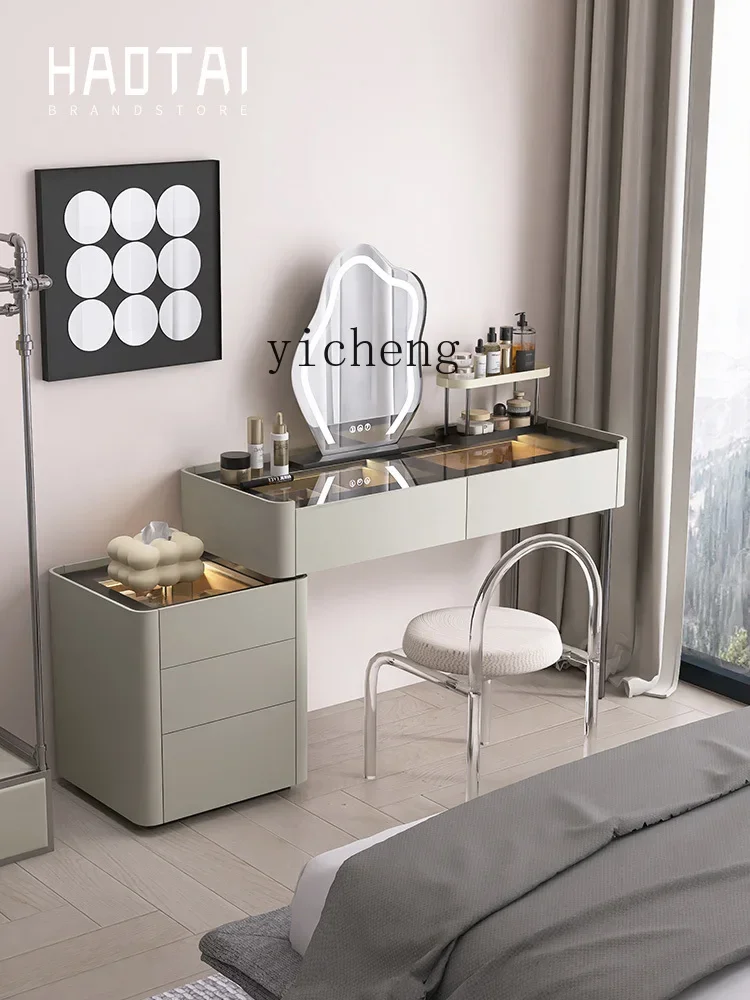 modern minimalist dresser bedroom high-end light luxury makeup table storage password lock chest
