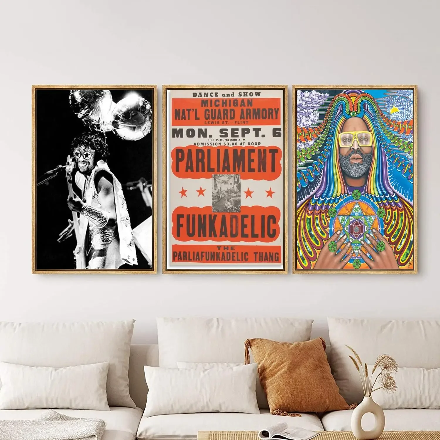 Parliament-Funkadelic Poster Painting Wall Art Canvas Posters Personalized Gift Modern Family bedroom Decoration Art Poster