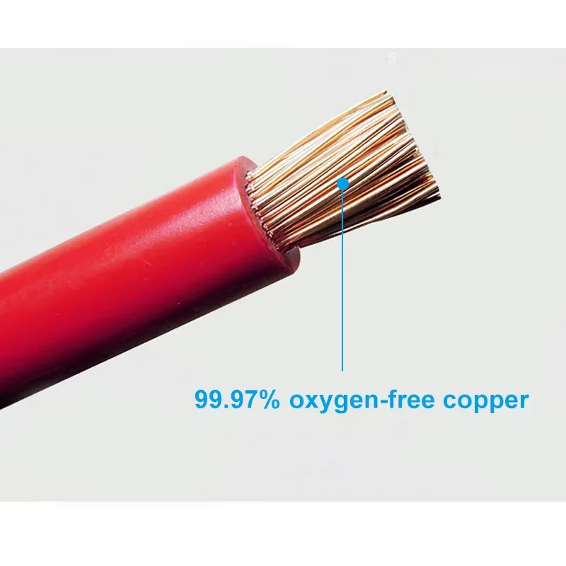 VILASTING Battery Inverter Cable Set with Terminals 50CM 8/6AWG Stranded Copper Cord Solar Power Connection Wire with Lug