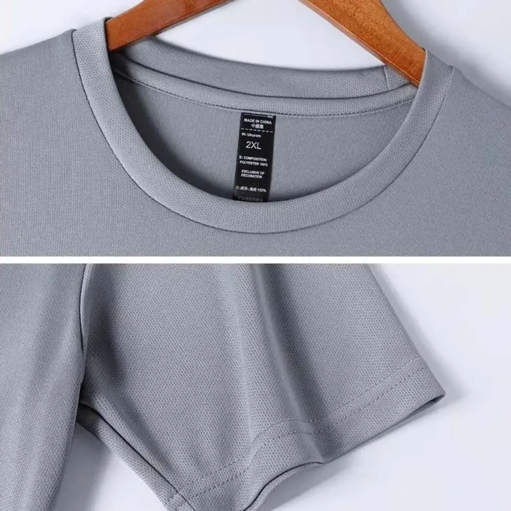 Conjuntos de camisetas de manga corta a rayas para hombre, Top transpirable para correr, pantalones cortos, ropa deportiva, traje deportivo de secado rápido para ciclismo