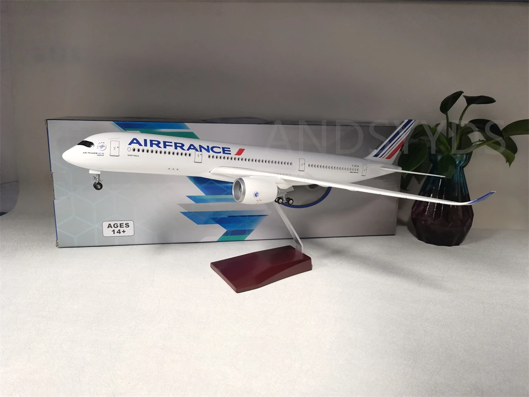 

47cm Scale Air France A350 Aircraft Model Original Aircraft Plane Model Diecast Plastic Resin Model Planes For Collection Gift