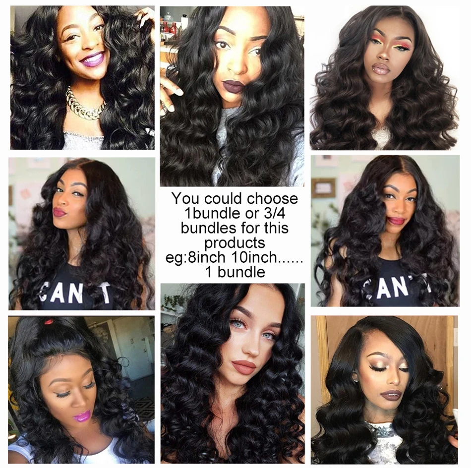 UNice Hair 26 Inch Unprocessed 10A Brazilian Remy Hair Natural wave 3 Bundles 100% Human Hair Bundles 1/3/4 Pieces Remy Hair