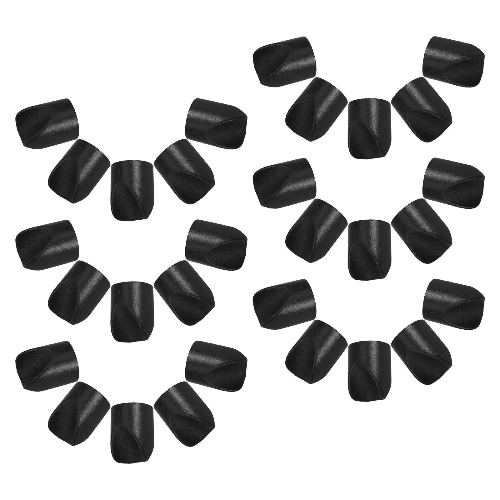 30Pcs Chair Leg Caps Nylon Folding Chair V-Tip End Caps Heavy Duty Stability Protector for Metal Padded Patio Furniture