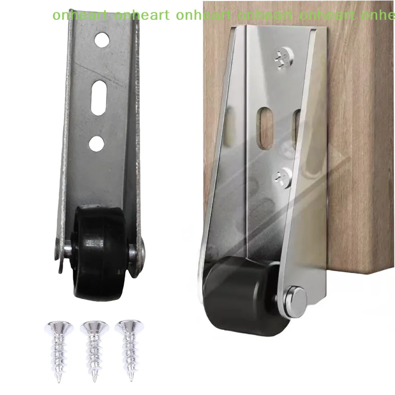 [C]1PC Door Support Moving Wheel Side Mounted Pulley Durable Silent Furniture Caster Mobile Household Moving Tool