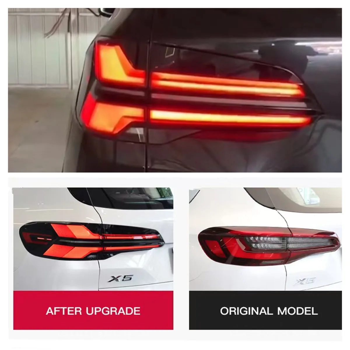 

Поп-аксессуары для автомобилей Задние фонари для BMW G05 2019-2023 гг. Задние фонари X5 Светодиодные задние фонари DRL Start Динамический последовательный указатель поворота