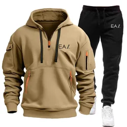 New Autumn Winter Men Women Tracksuit Hoodies + Pants 2Pcs Sets Suit Fashion Trend Hip Hop Clothing Sportswear Sweatshirts