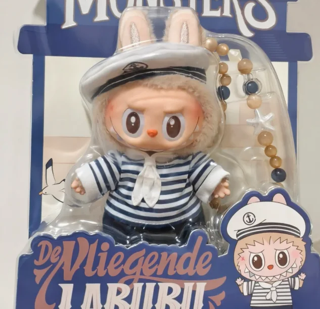 

POP MART LABUBU The Monsters Devliegende Series Sailor Mystery Box Оригинальная коллекционная фигурка-сюрприз в закрытой упаковке, аниме-фигурка для рабочего стола