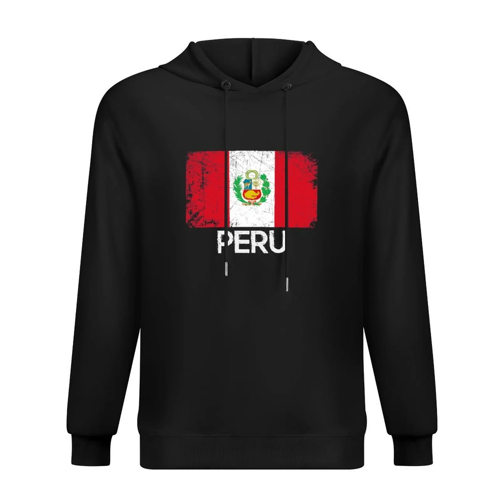 

Peruvian Flag Design Vintage Made In Peru Gift Hoodie men's clothing aesthetic clothing clothes for men designer hoodies