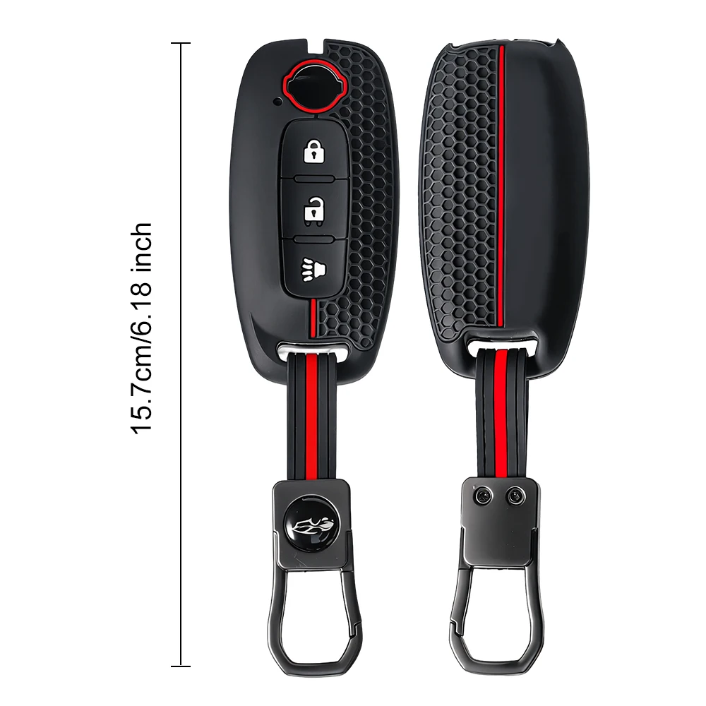 For Nissan X-TRAIL SYLPHY Altima Qashqai Pathfinder Kicks Ariya 2022 2023 2024 2025 Silicone Car Remote Key Cover Case Keychain view 6