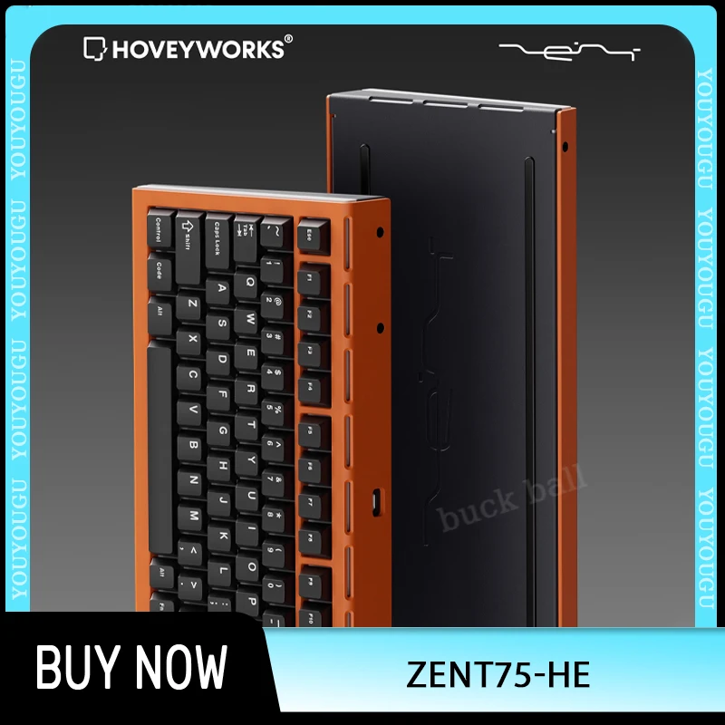 HOVEY WORKS ZENT75-HE Magnetic Switch RGB RT0.01 Mechanical Keyboard Magnetic Jade Pro Esports Gamer PC Gaming Keyboard Custom