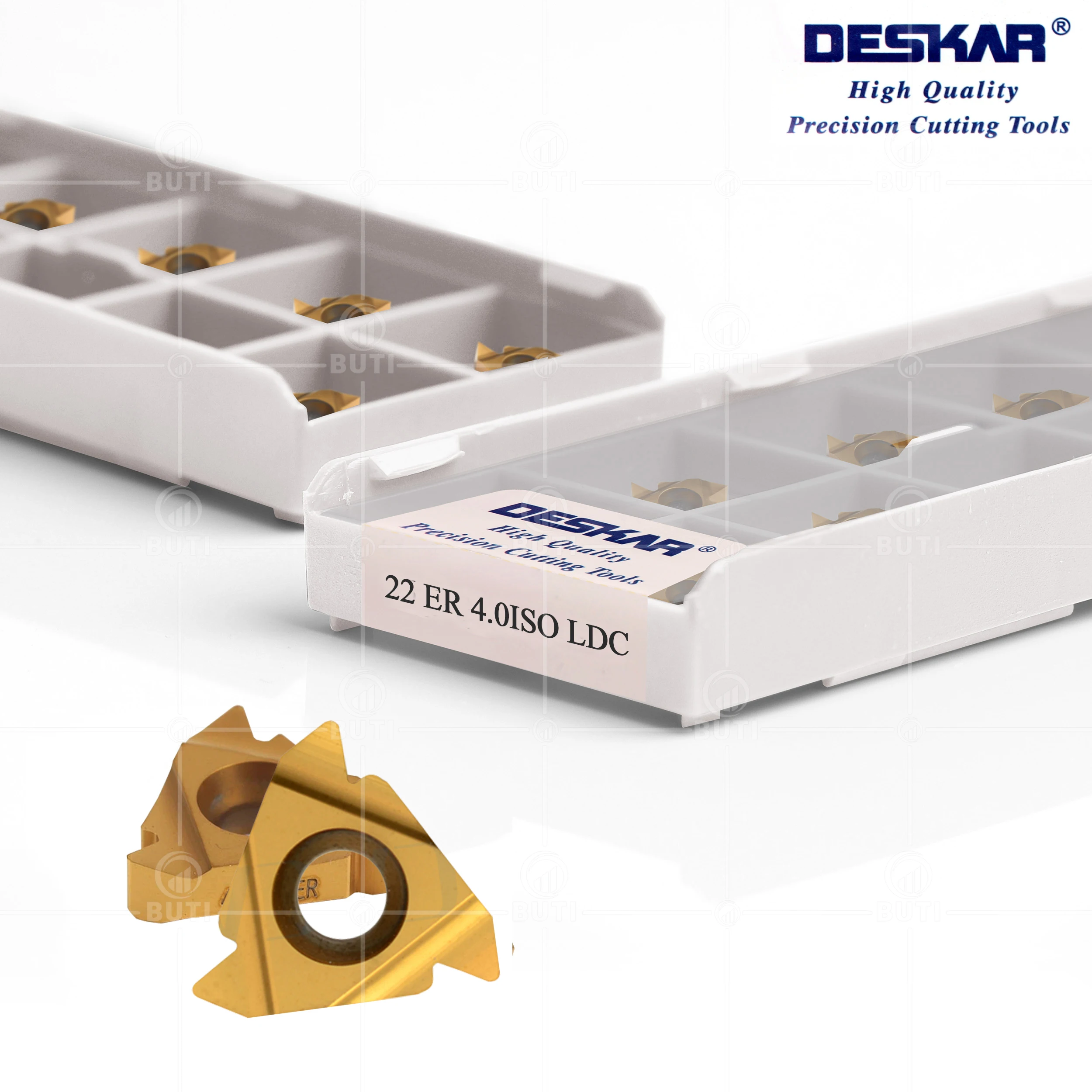 

DESKAR 100% Original 22ER 22IR 3.5 4.0 4.5ISO 5.0ISO 5.5ISO 6.0ISO LDC Threading Carbide Inserts CNC Lathe Cutter Tool For Steel