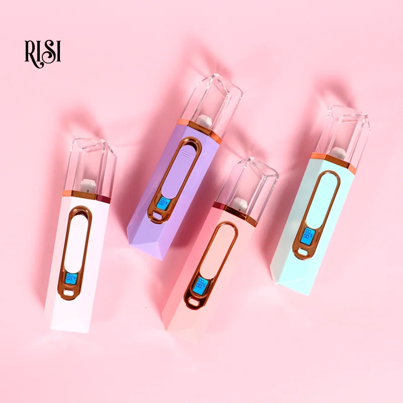 RISI Eyelash Extensions Portable Rechargeable Nano Mister Mini Humidifier Nano Personal Face Hydrat Sprayer Cool Mist Maker