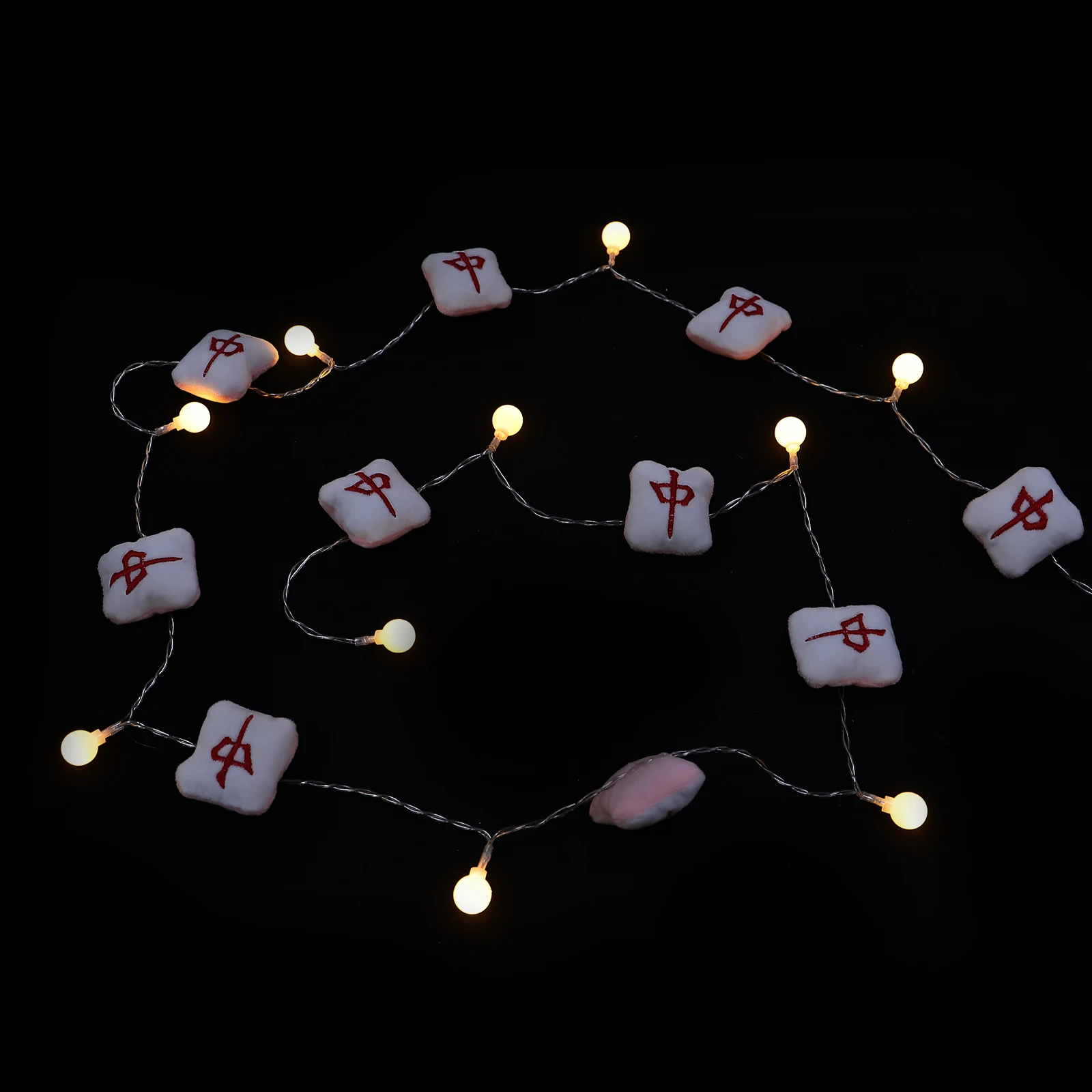 

Red Middle Mahjong String Light Decorative Plastic Lamp Warm Fairy Lights For Party Indoor Scene Layout Operated