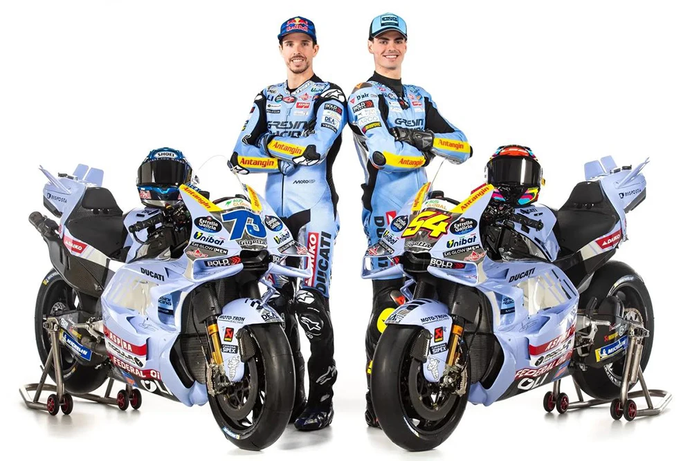 Maisto 1:18 # 73 Alex Marquez # 54 Giannantonio 2025 BK8 Gresini Racing Moto GP Motorradmodell aus Gusslegierung, Sammlerstück, Geschenk, Spielzeug – Detail 5