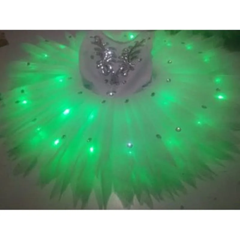 Светящаяся юбка-пачка, флуоресцентный балетный танцевальный костюм, одежда для выступления на сцене, свадебная вечеринка, сверкающее платье принцессы, ночник