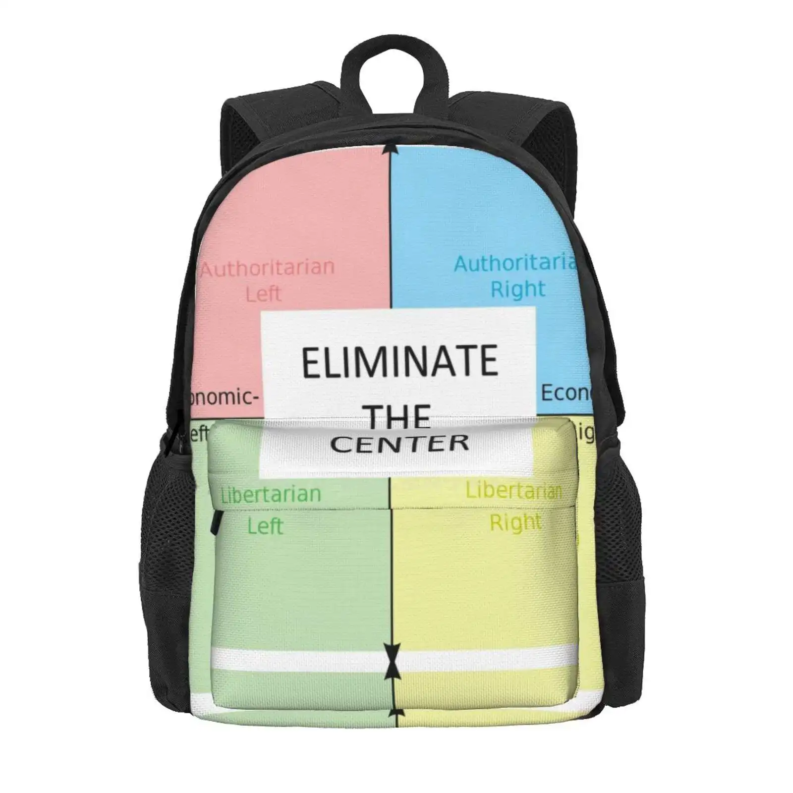 Jreg Eliminate The Center/Centricide Shirt Hot Sale Schoolbag Backpack Fashion Bags Jreg Center Nazbol Politics