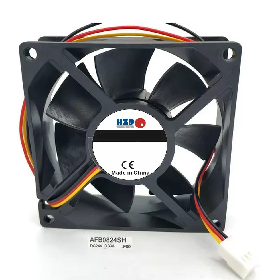 8CM AFB0824SH -F00 R00 8025 24V 0.33A Cooling fan 80*80*25MM 3wire