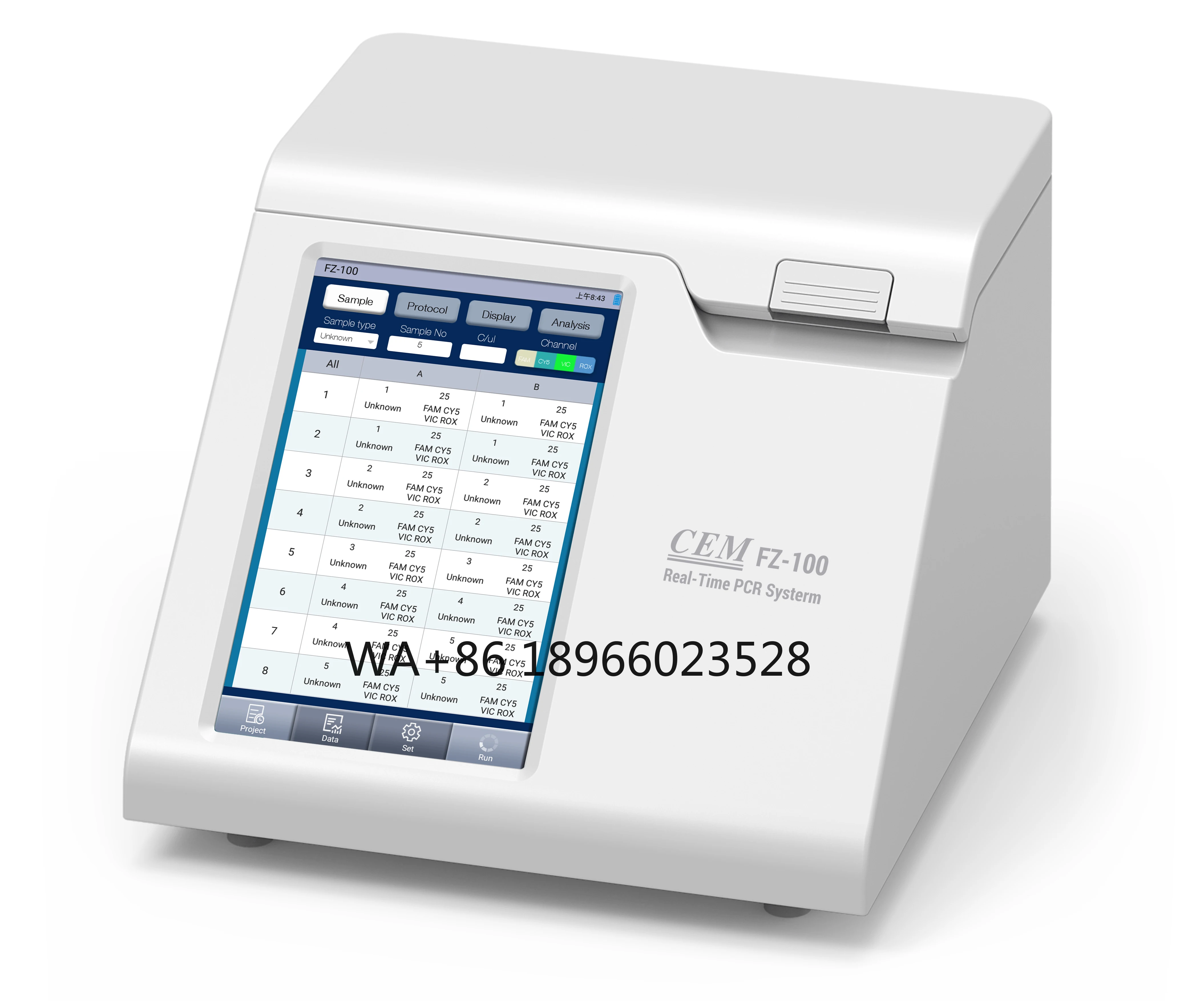 CEM FZ-100 Real-Time PCR System With 4-Channel Multiple Fluorescence Detection 16 Samples Can Be Detected At A Time