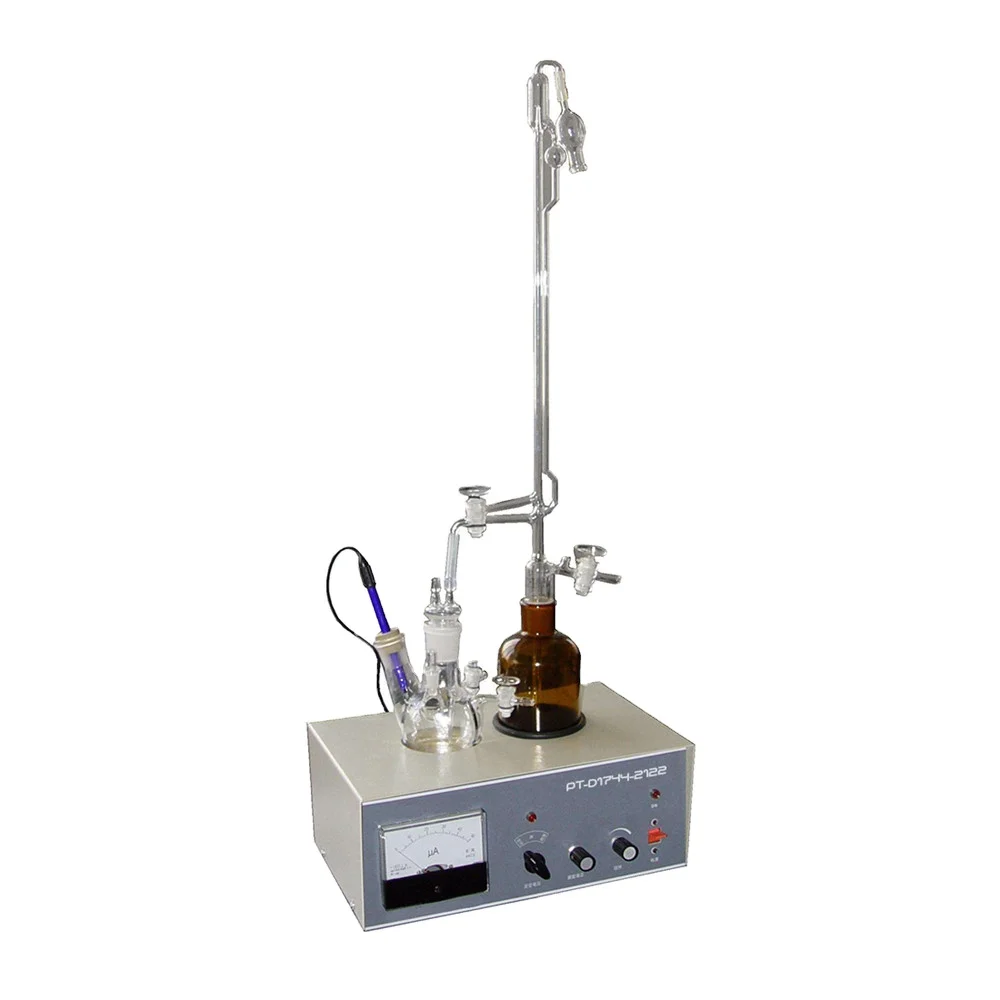 

Water Content Tester for Liquid Petroleum Products - Karl Fischer Method ASTM D 1744