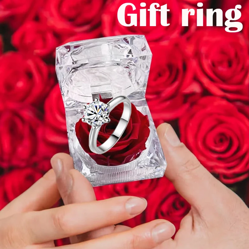

Preserved Bouquet Rose Arrangement Perfect Gift for Girlfriend Anniversary Decor Home Party Accessory Valentine's Day Free Ring