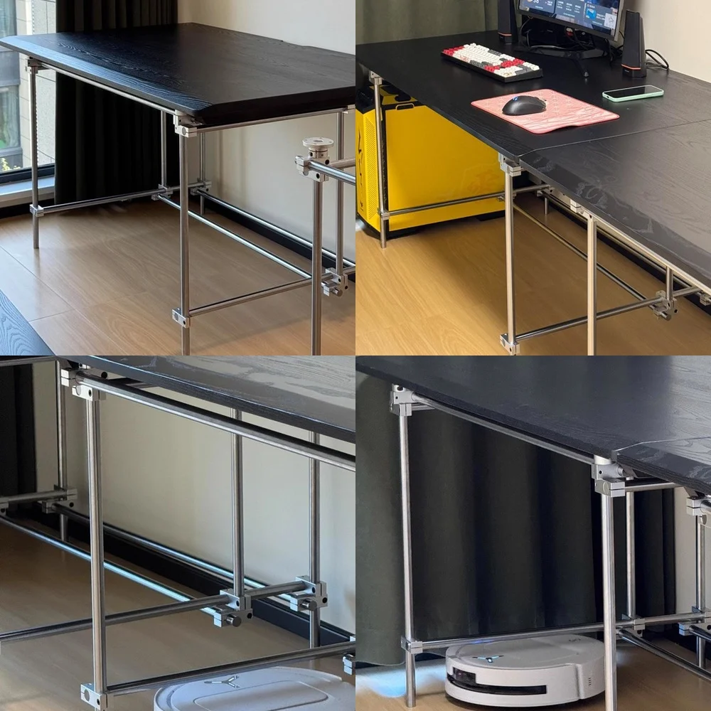 Bauhaus Optische Achse Massivholz-Schreibtisch für Kreativen Industriestil Designer-Studio Großer Einfacher Konferenztisch Büro